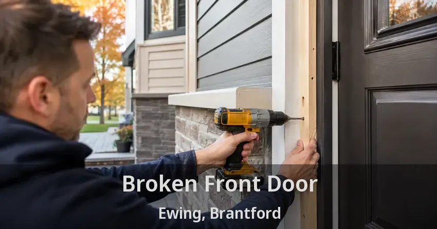 Broken Front Door Ewing, Brantford - ON