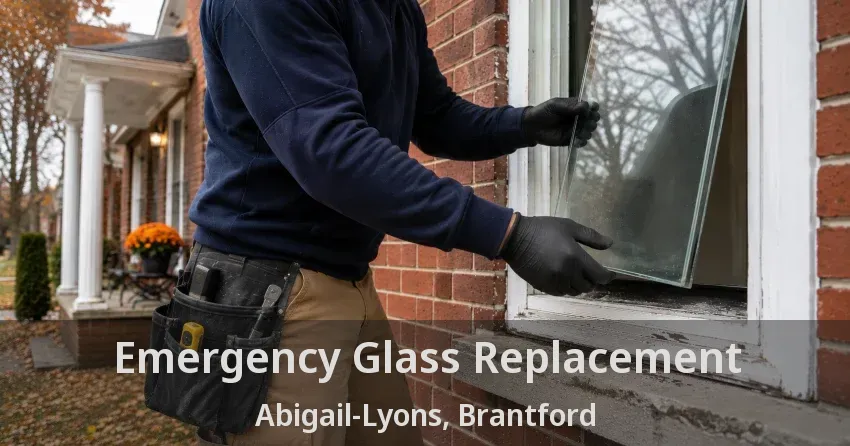 Emergency Glass Replacement Abigail-Lyons, Brantford - ON