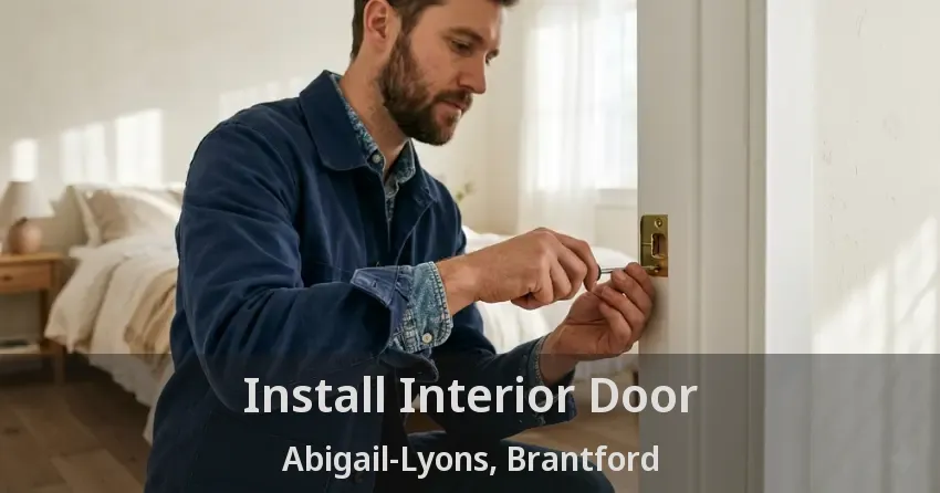 Install Interior Door Abigail-Lyons, Brantford - ON