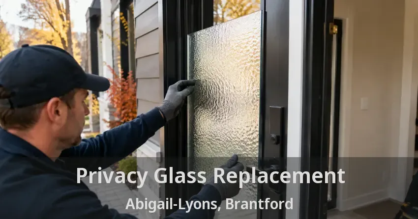 Privacy Glass Replacement Abigail-Lyons, Brantford - ON