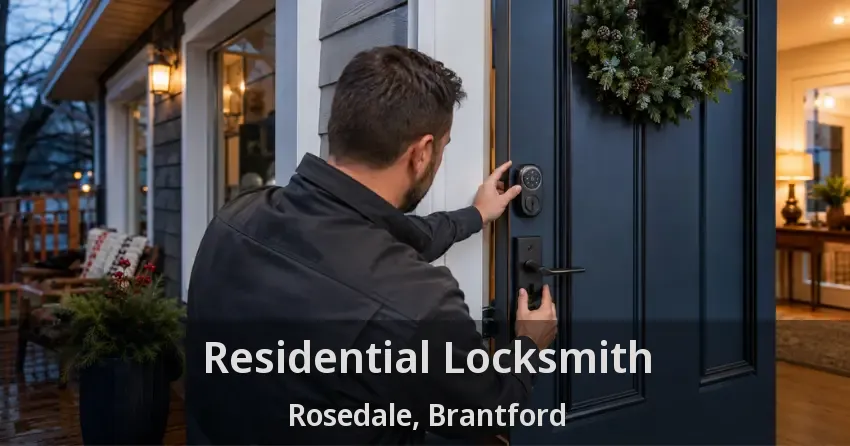 Residential Locksmith Rosedale, Brantford - ON