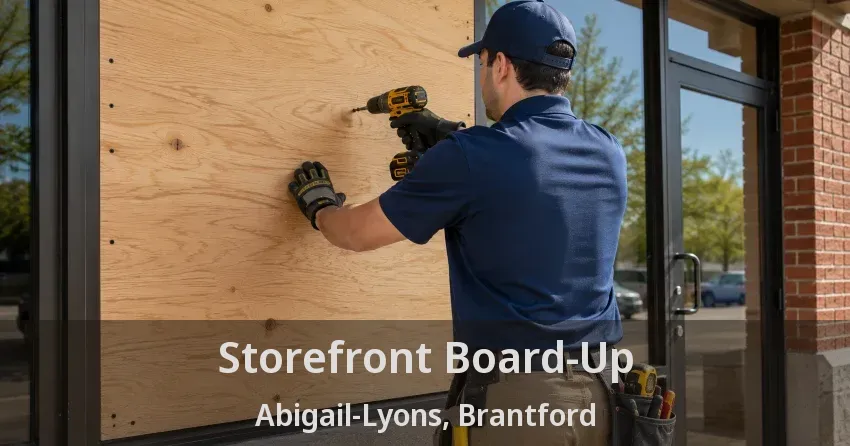 Storefront Board-Up Abigail-Lyons, Brantford - ON
