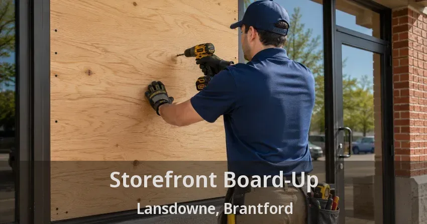 Storefront Board-Up Lansdowne, Brantford - ON