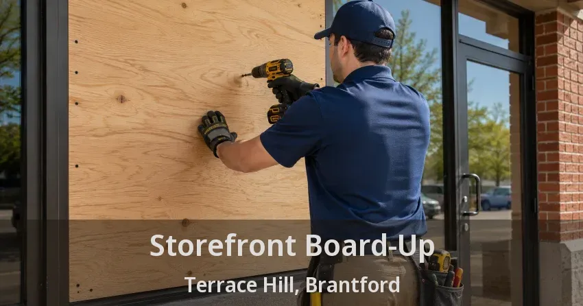 Storefront Board-Up Terrace Hill, Brantford - ON