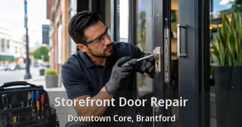 Storefront Door Repair Downtown Core, Brantford - ON Storefront Door Repair Downtown Core, Brantford - ON