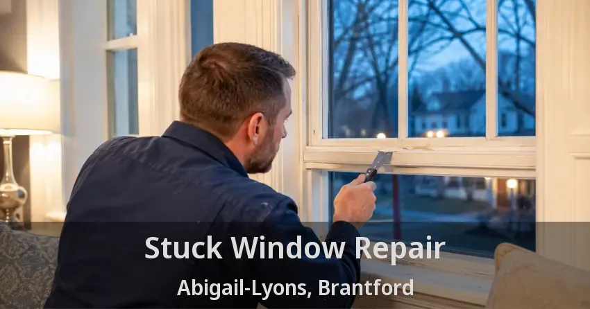 Stuck Window Repair Abigail-Lyons, Brantford - ON