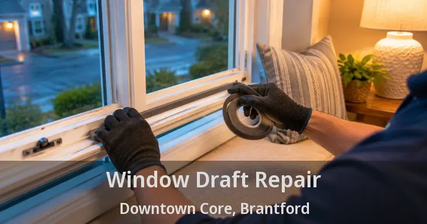 Window Draft Repair Downtown Core, Brantford - ON