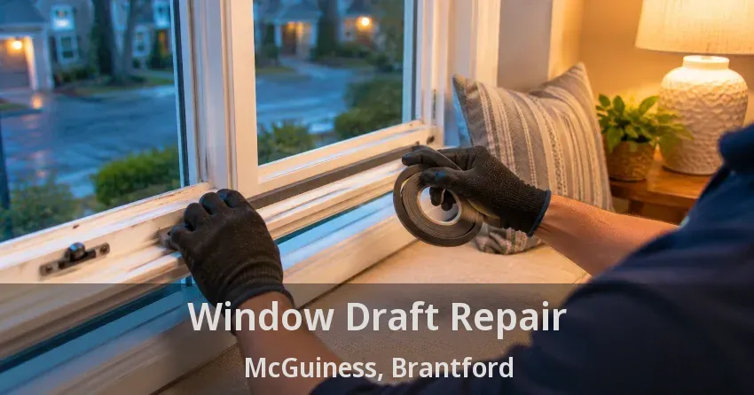 Window Draft Repair McGuiness, Brantford - ON