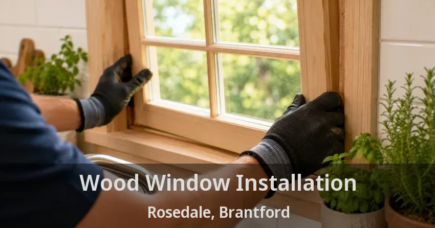 Wood Window Installation Rosedale, Brantford - ON