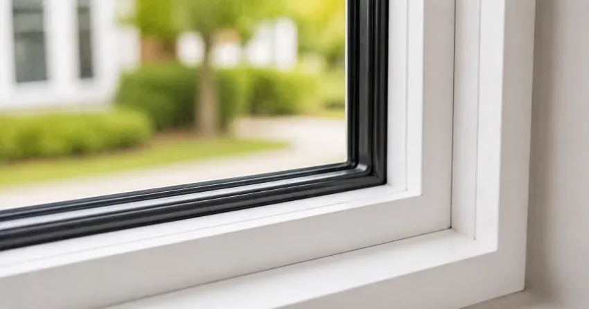 technician repairing window and door hardware in Rosedale, Brantford home