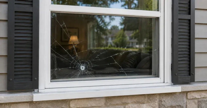 technician measuring window opening for emergency glass replacement Abigail-Lyons, Brantford