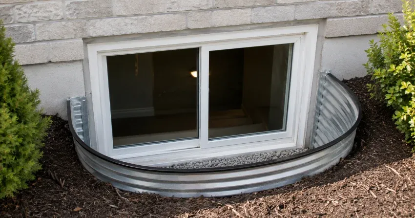 new casement kitchen window installed above sink in Echo Place, Brantford