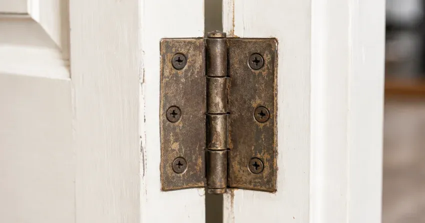 technician adjusting a sagging door hinge in Braneida, Brantford