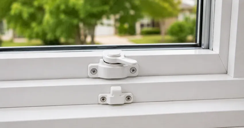 technician installing new window latch hardware in Brantford